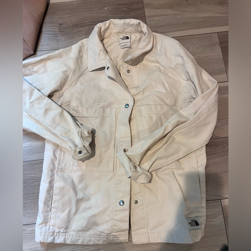 Cream Northface Jacket